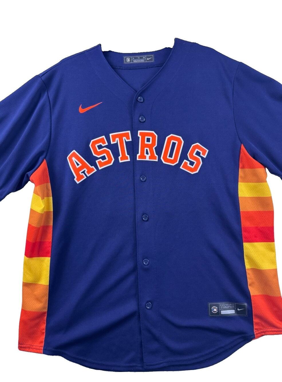 Nike Houston Astros Jose Altuve #27 Alternate Jersey Mens XL MLB